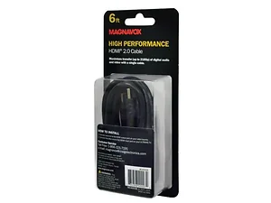 AC517 | Bulk Buys Magnavox 6-Foot High-Speed 4K HDMI Cable