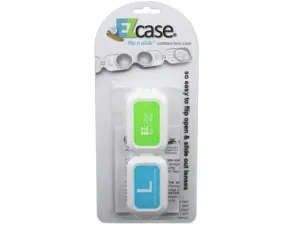 Bulk AC447 Ez Case Easy Flip Contact Lens Case In Assorted Colors