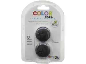 Bulk AC450 Color Case Black Screw Top Contact Lens Case