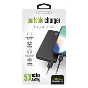 Digipower IE-PB10-BK 10,000mah Power Bank Black Ul