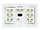 6907 | Monoprice 3-Gang Wall Plate for 7.1 Surround Sound