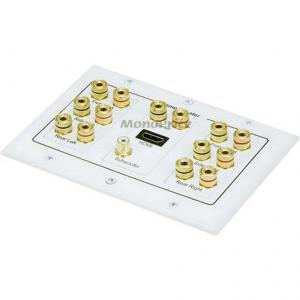 Monoprice 6907 Distrib Wall Plate 3-gang 7.1 Surround