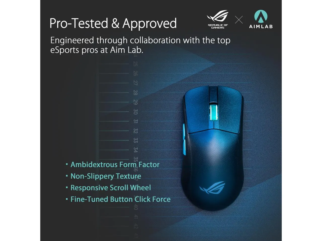 Asus P713RGHRPCMLBDTN/BLK Rog Harpe Ace Aim Lab Edition Gaming Mouse