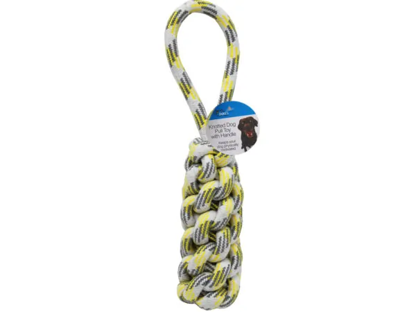 Bulk GA142 Knotted Dog Toy With Pull Loop Handle