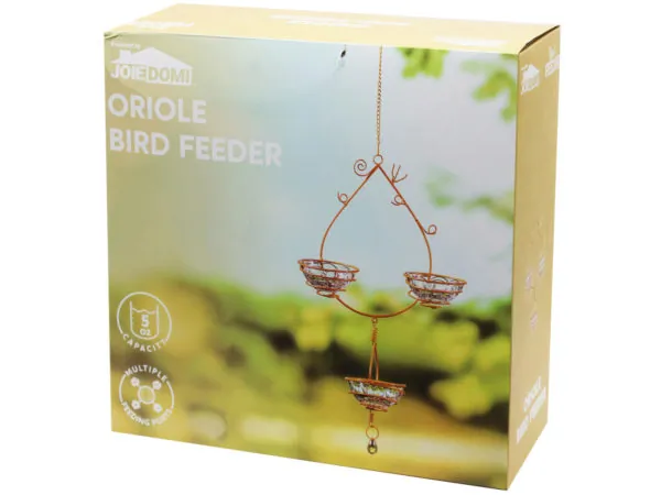 Bulk AC614 Joie Domi Metal Hanging Oriole Bird Feeder