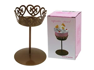 AC701 | Bulk Buys Charmed Fashion Mini Gold Cupcake Stand