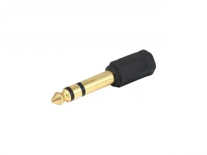 Qvs 1y1400 3.5mm Female To 14 Inch Male Audio Stereo Adaptor - Black