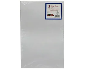 AC809 | Bulk Buys Large 3 Pack White Gift Boxes - 14