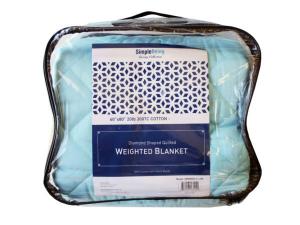 Bulk AC735 Simple Being Sky Blue 60x80 15lb Weighted Blanket