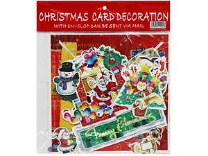 AC815 | Bulk Buys Unique Hangable Christmas Card Decoration