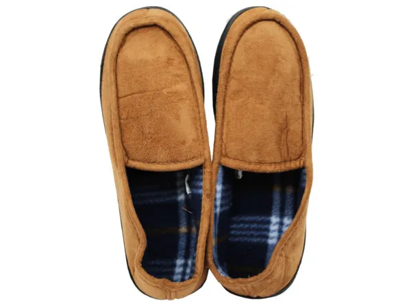 Bulk AC769 Men039;s Medium Brown Slippers