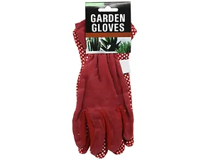 AB968 | Bulk Buys Red and Green Adult Garden Gloves with