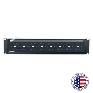 Lowell Manufacturing 2U Black Rack Panel for Volume Control