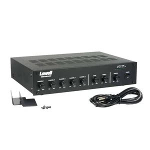 Lowell Manufacturing 250W Rackmount Mixer Amplifier with