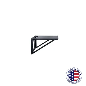 Lowell Manufacturing Heavy-Duty 18in Wall Shelf - Black