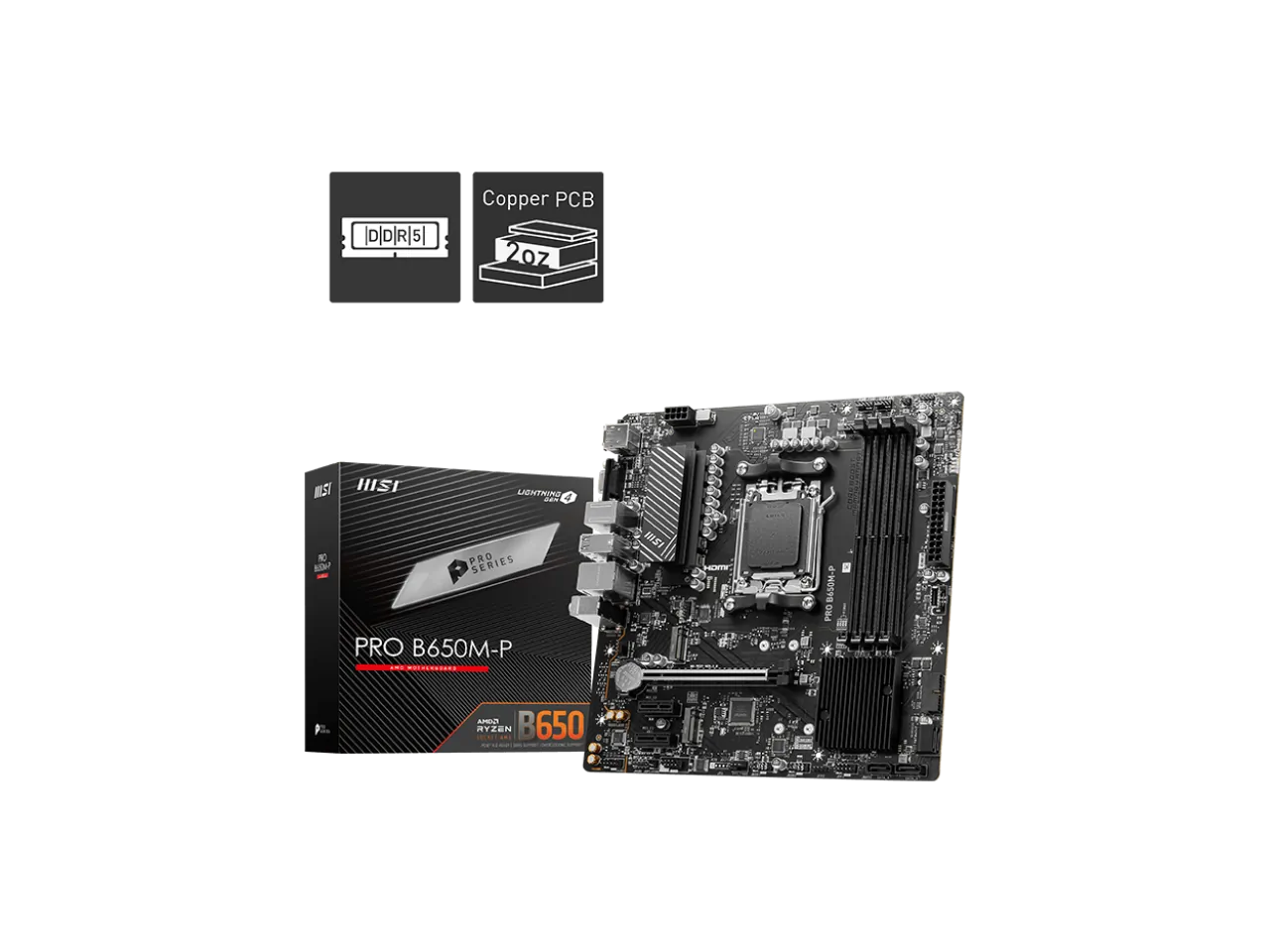 Msi B650MP Pro B650m-p Am5 Micro Atx Ddr5 Motherboard