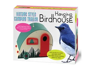 Bulk Buys Rustic Camping Trailer Bird Feeder for Outdoor
