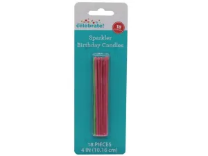 Bulk AC779 18 Pack Sparkler Birthday Candles