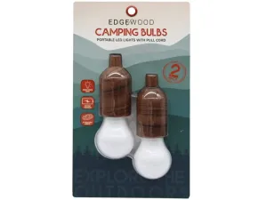 Bulk AC705 Edgewood 2 Pack Led Camping Bulb Lights With Pull Cord In W