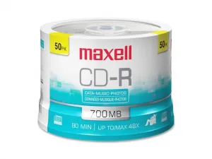 Maxell MAX 648250 (r) 623251648250 700mb 80-minute Cd-rs (50-ct Spindl