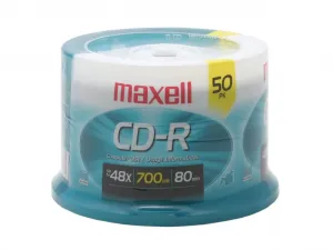 Maxell MAX 648250 (r) 623251648250 700mb 80-minute Cd-rs (50-ct Spindl