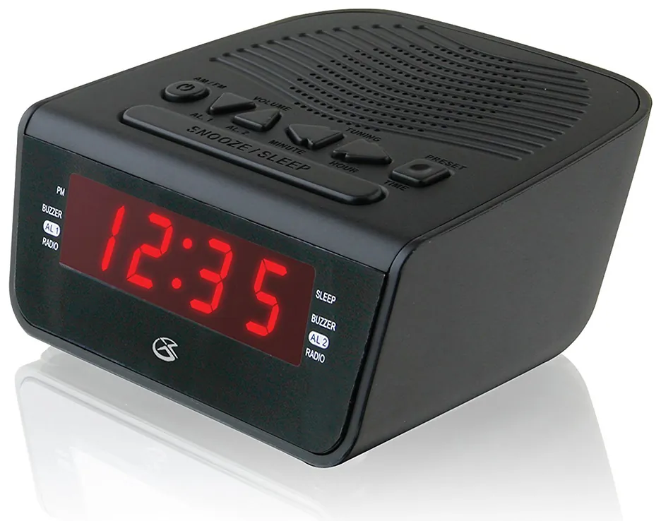 Dpi C224B Gpx Digital Amfm Clock Radio With Dual Alarms