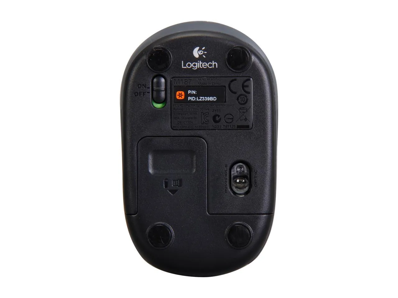 Logitech 910002726 Wireless Mini Mouse M187 - Optical - Wireless - Rad