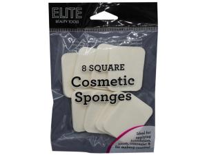 Bulk AD436 Elite Beauty Tools 8 Square Cosmetic Sponges