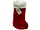 AD526 | Bulk Buys Plush 14-Inch Fuzzy Santa Stocking for