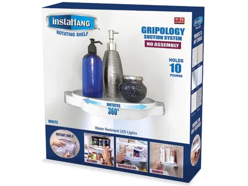AD430 | Bulk Buys InstaHang 360° Rotating Shelf – Space