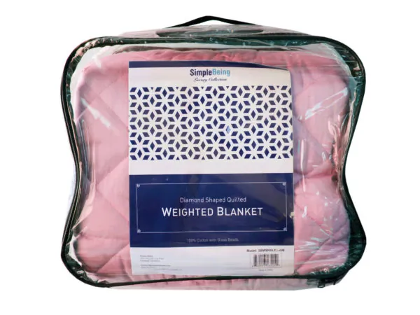 Bulk AC733 Simple Being Shell Pink 60x80 20lb Weighted Blanket