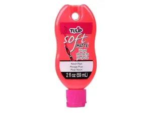 Bulk AC990 Tulip 2 Oz Soft Matte Neon Red Fabric Paint