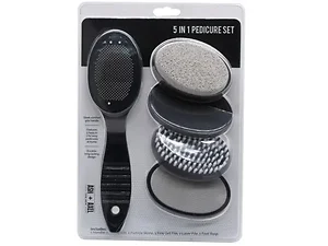 AC847 | Bulk Buys Ash + Axel 5-Piece Pedicure Tool Set with