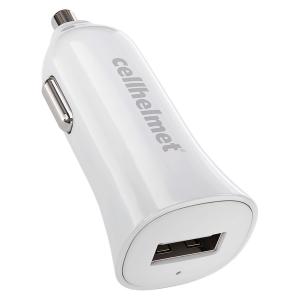 Cellhelmet CAR-2.4A-W 2.4a Car Charger Sngl Wht