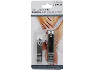 Bulk Buys Curved Precision Nail Clippers - 2 Pack for