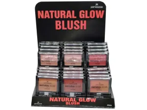 Bulk AD253 Natural Glow Blush In Assorted Shades In Countertop Display