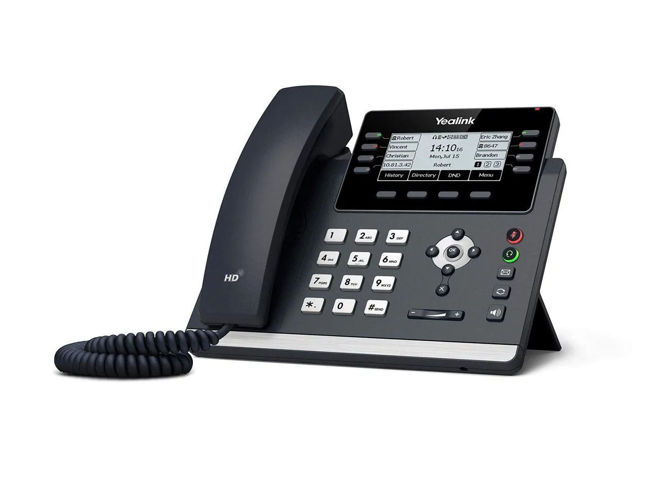 Yealink SIP-T43U Ph 1301202 Sip-t43u Sip Phone 3.7 Display 2xusb Wi-fi