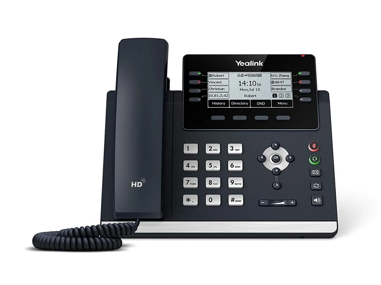 Yealink SIP-T43U Ph 1301202 Sip-t43u Sip Phone 3.7 Display 2xusb Wi-fi