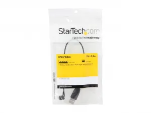 Startech UUSBHAUB1RA 1 Ft Micro Usb Cable - A To Right Angle Micro B -