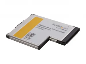 Startech ECUSB3S254F 2 Port Flush Mount Expresscard 54mm Superspeed Us