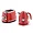 Megachef MegaChef Electric Kettle & Toaster Combo - Red