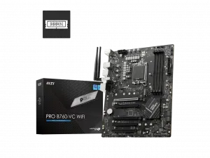 Msi B760PROVCWIFI Mb Pro B760-vc Wifi B760 Lga1700 Max128gb Ddr5 Pcie 