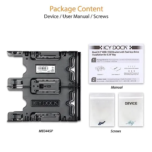 Icydock MB344SP Icy Dock Flex-fit Quattro  - Storage Drive Cage