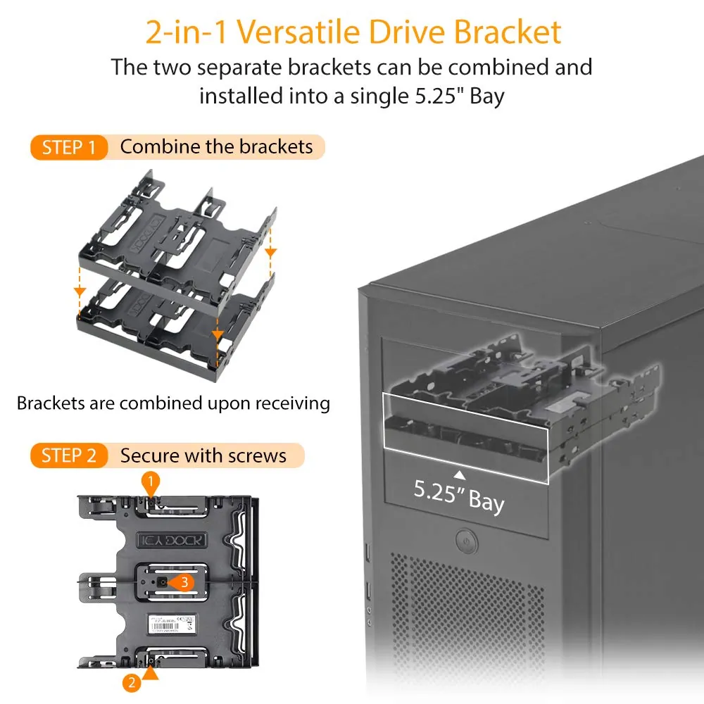 Icydock MB344SP Icy Dock Flex-fit Quattro  - Storage Drive Cage