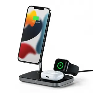 Satechi ST-WMCS3M 3-in-1 Magnetic Wireless Charging Stand - Sg