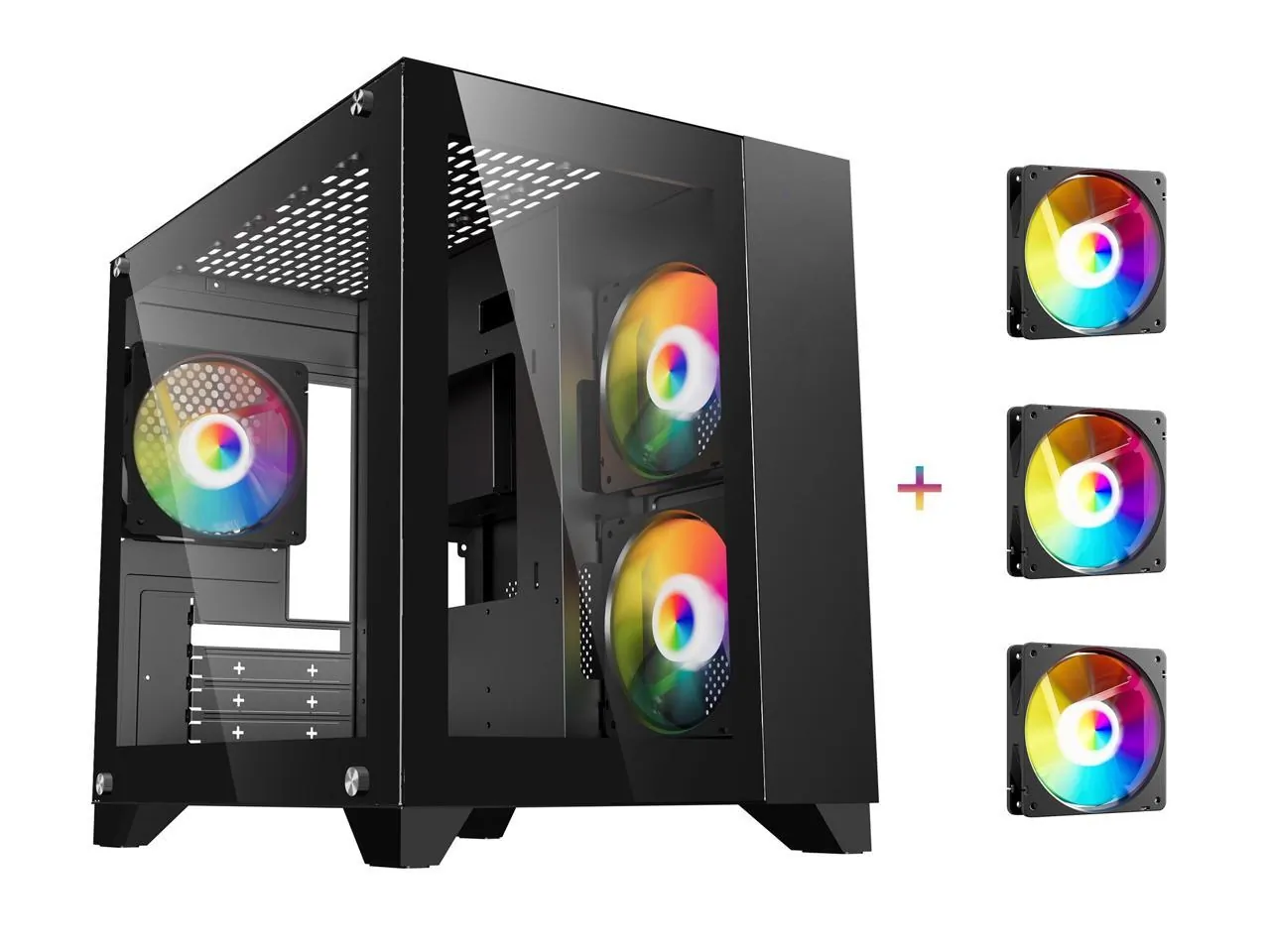 Diypc ARGB-Q3.v2-BK Cases |argb-q3.v2-bk R