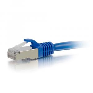 C2g 27266 25ft Cat5e Molded Shielded (stp) Network Patch Cable - Blue