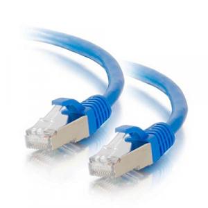 C2g 27266 25ft Cat5e Molded Shielded (stp) Network Patch Cable - Blue