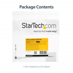 Startech MDP2DVIW Accessory  Mini Displayport To Dvi Video Adapter Con