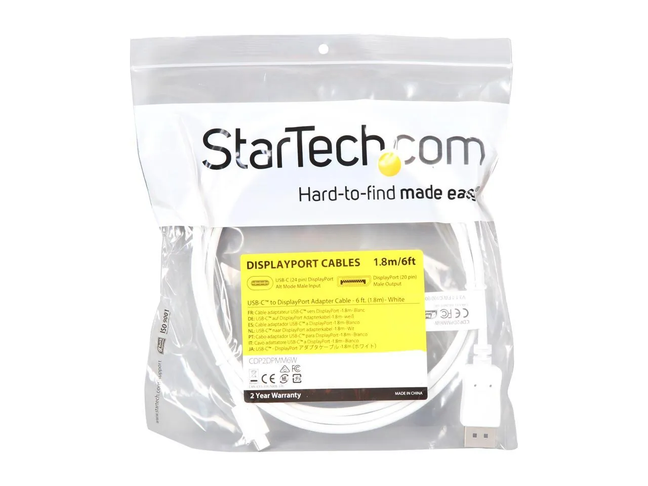 Startech CDP2DPMM6W Cable   R